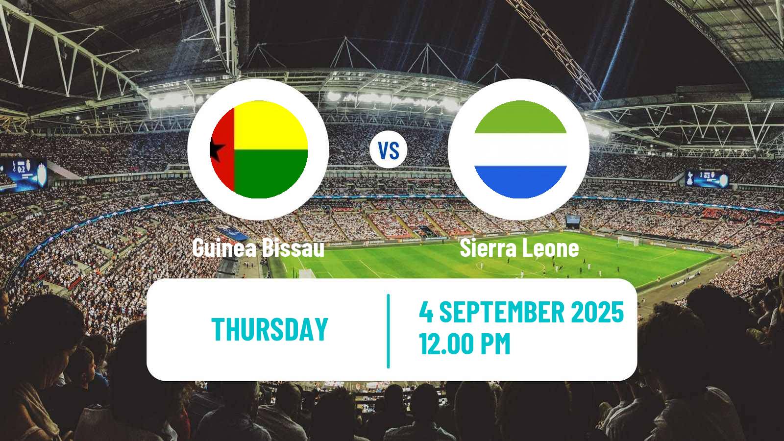 Football FIFA World Cup Guinea Bissau - Sierra Leone