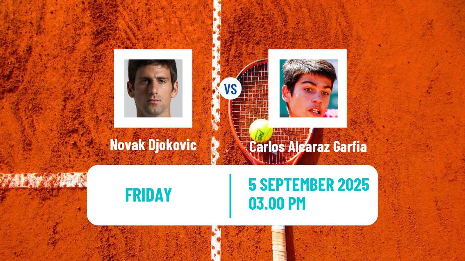 Tennis ATP US Open Novak Djokovic - Carlos Alcaraz Garfia
