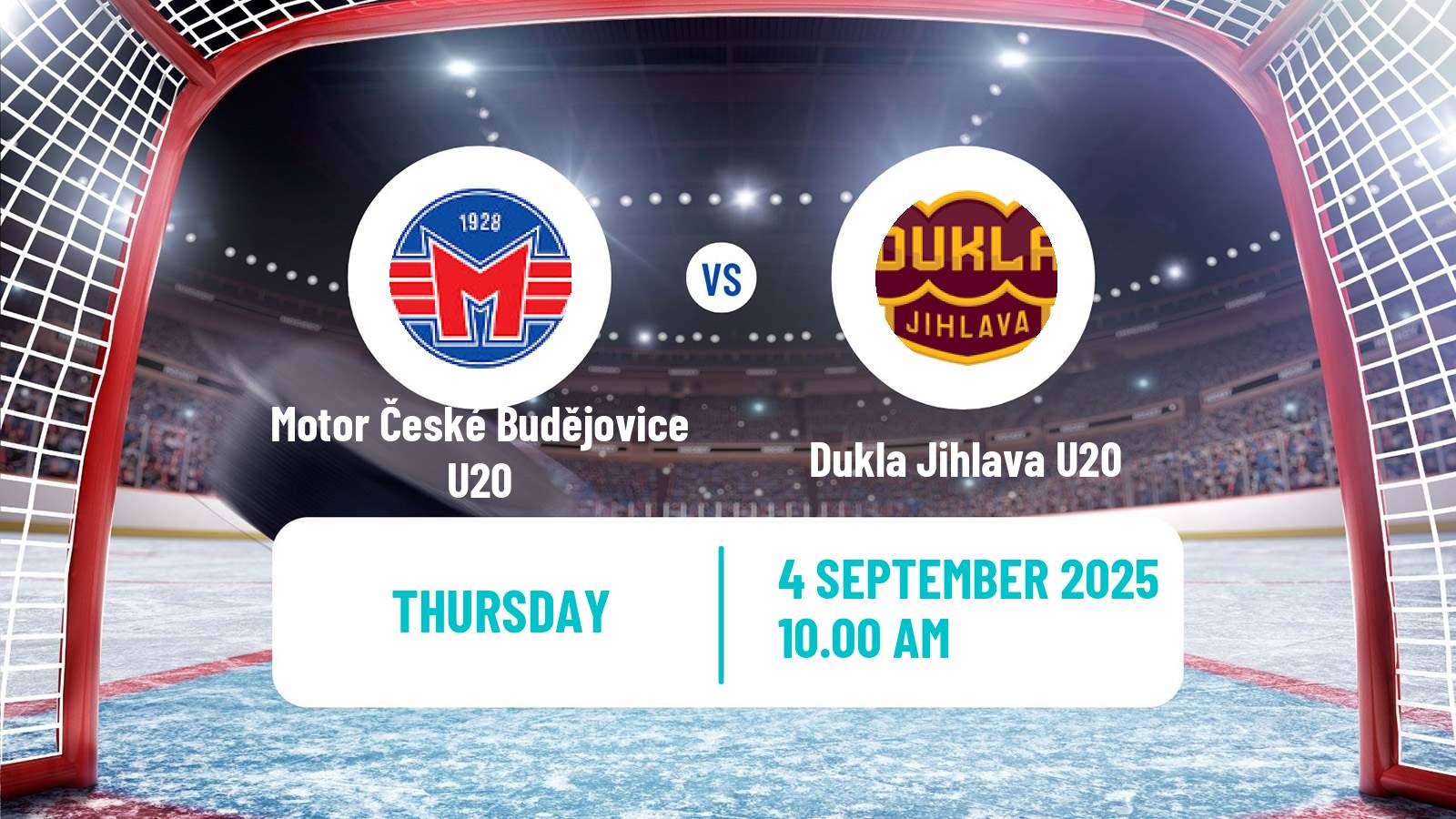Hockey Czech ELJ Motor České Budějovice U20 - Dukla Jihlava U20