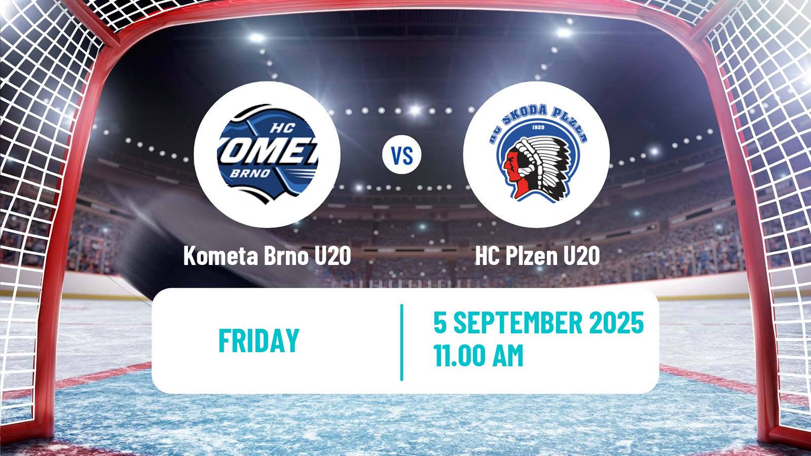 Hockey Czech ELJ Kometa Brno U20 - Plzen U20