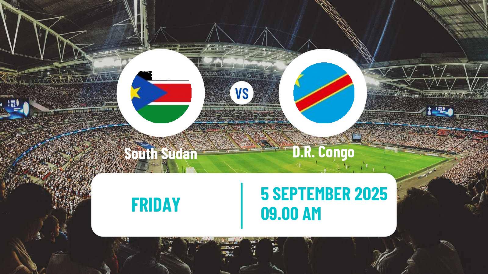 Football FIFA World Cup South Sudan - D.R. Congo
