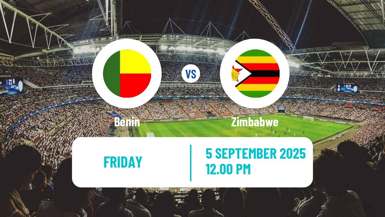 Football FIFA World Cup Benin - Zimbabwe