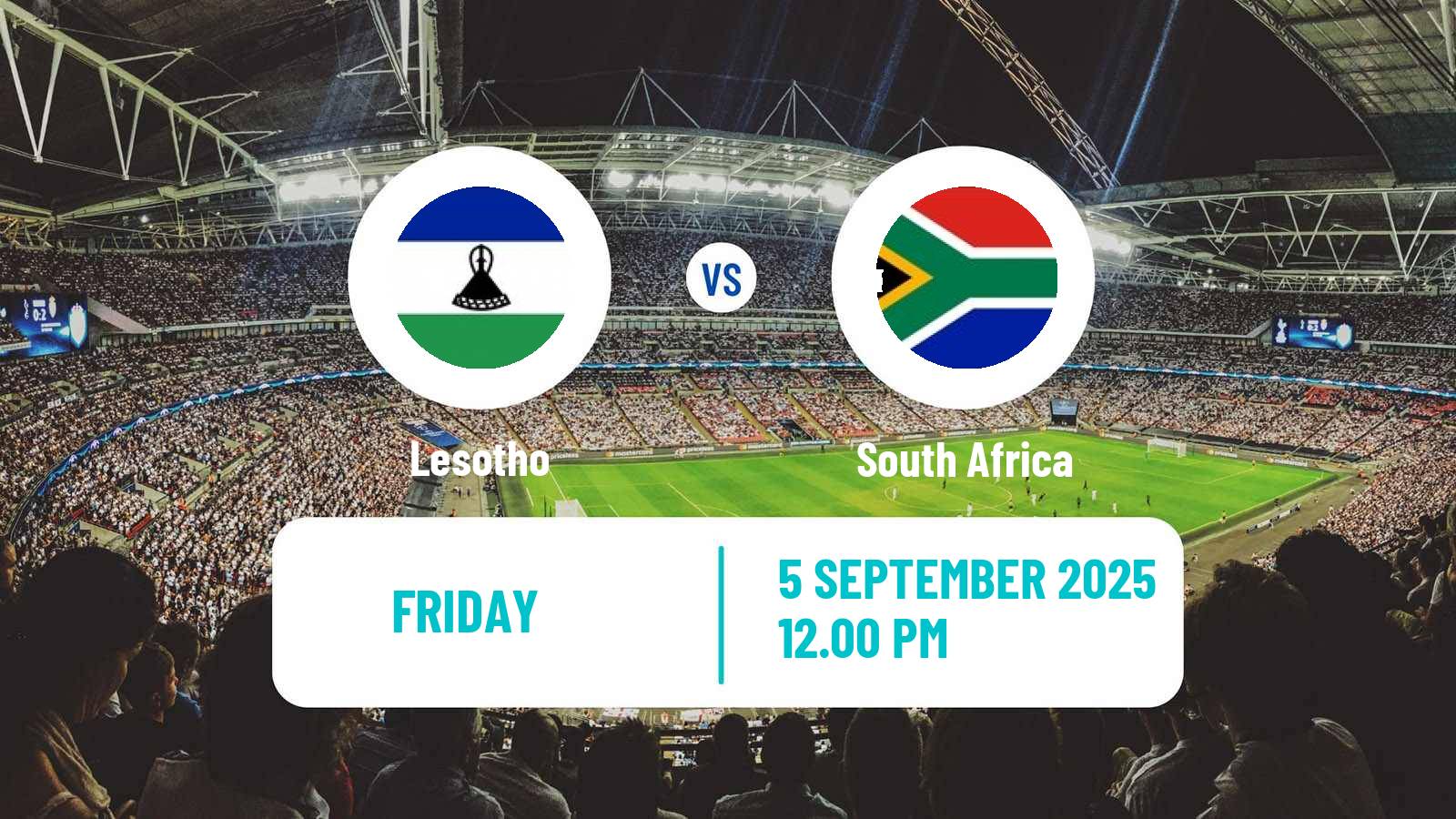Football FIFA World Cup Lesotho - South Africa