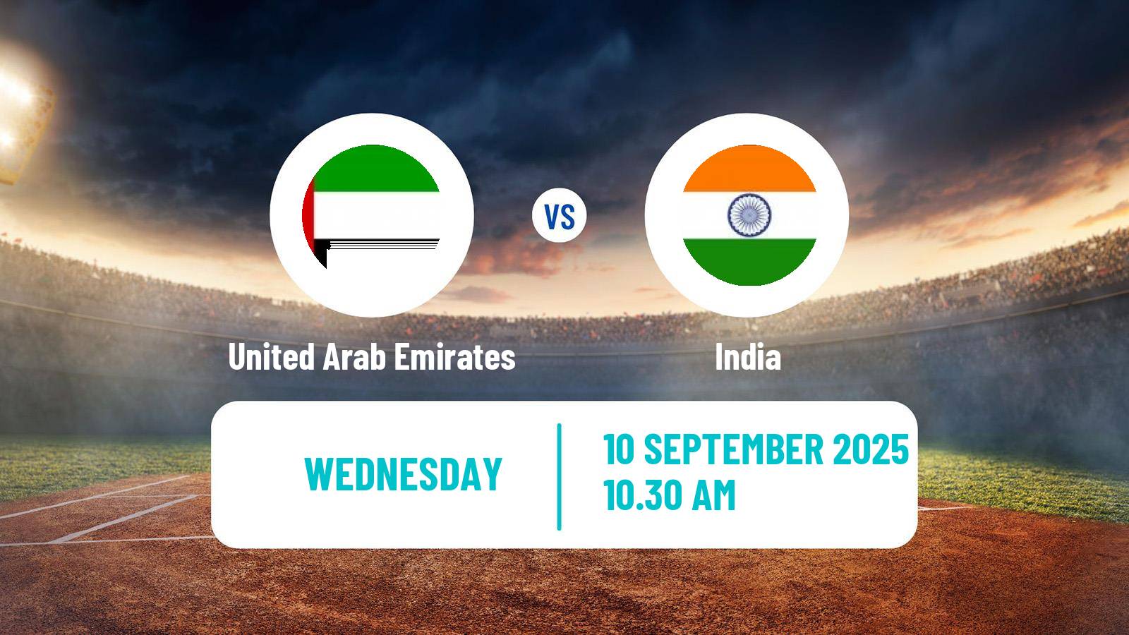 Cricket Asia Cup T20 United Arab Emirates - India