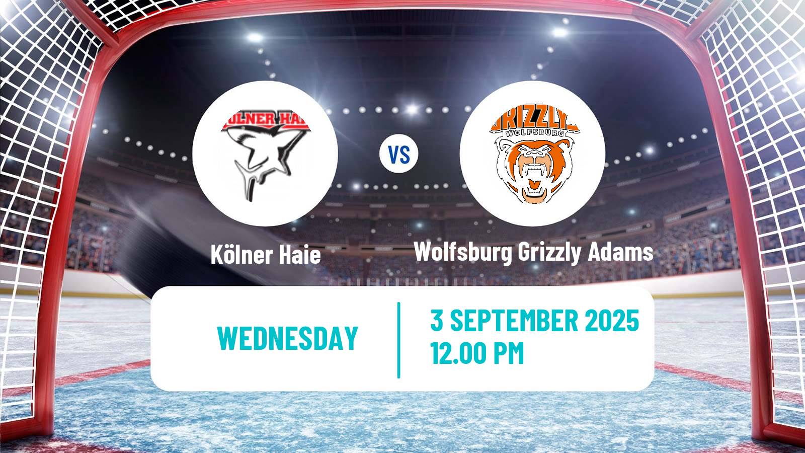 Hockey Club Friendly Ice Hockey Kölner Haie - Wolfsburg Grizzly Adams