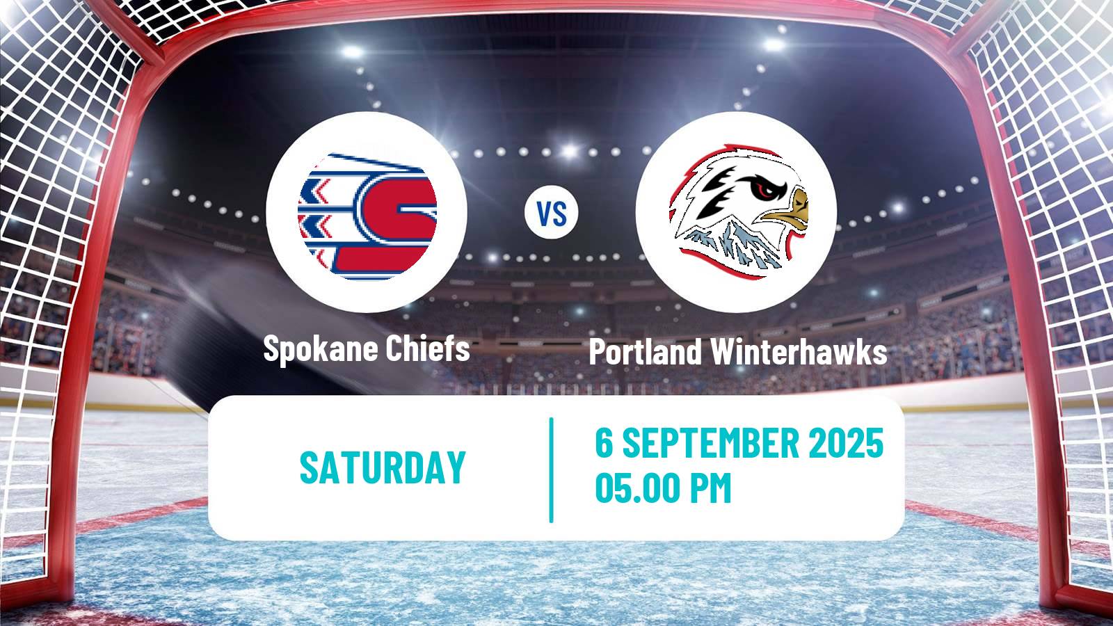 Hockey WHL Spokane Chiefs - Portland Winterhawks