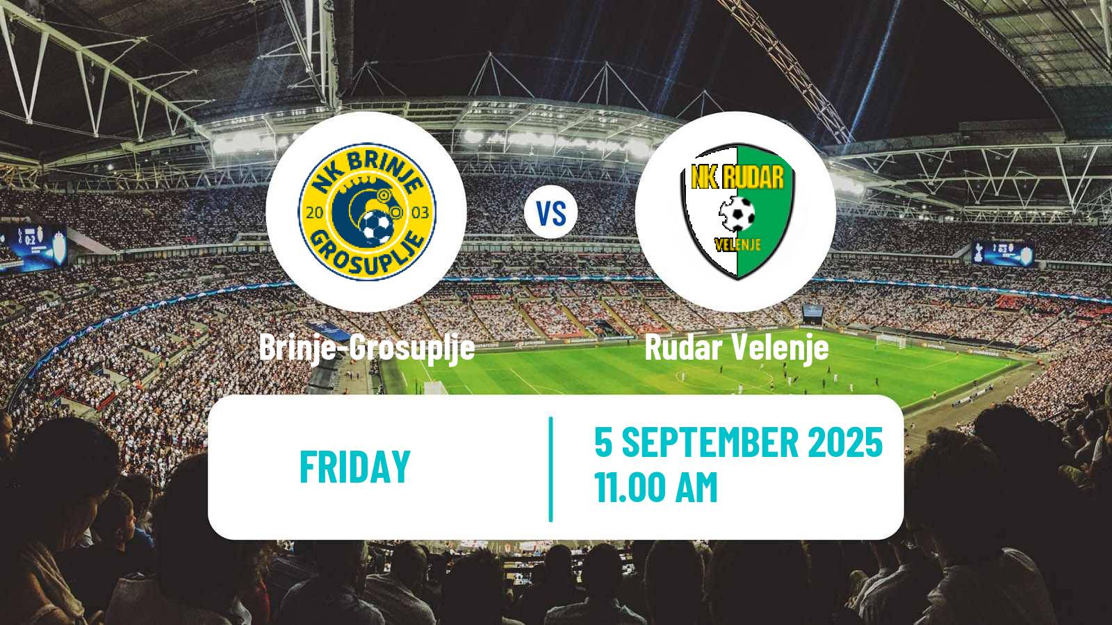 Football Slovenian 2 SNL Brinje-Grosuplje - Rudar Velenje