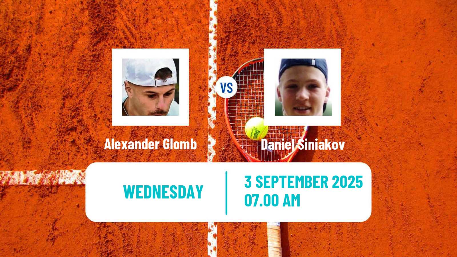 Tennis ITF M25 Meerbusch Men Alexander Glomb - Daniel Siniakov