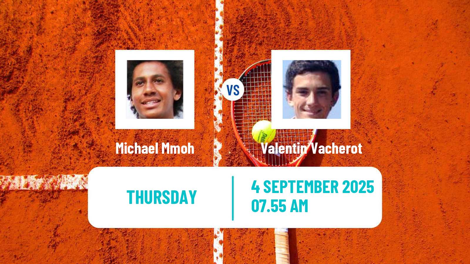 Tennis Cassis Challenger Men Michael Mmoh - Valentin Vacherot