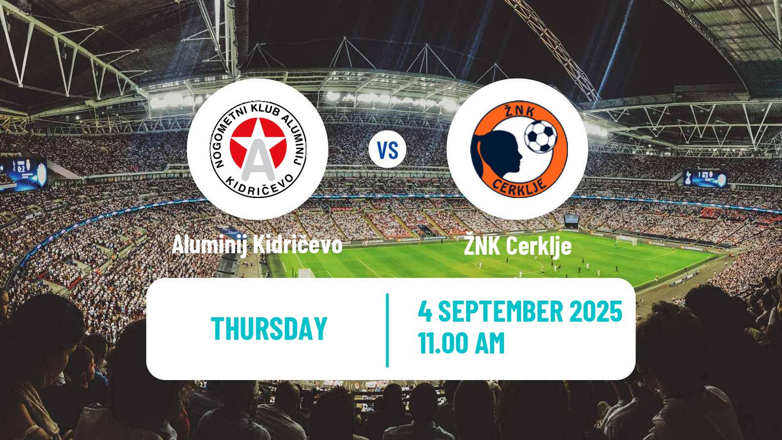 Football Slovenian 1 SZNL Women Aluminij Kidričevo - Cerklje