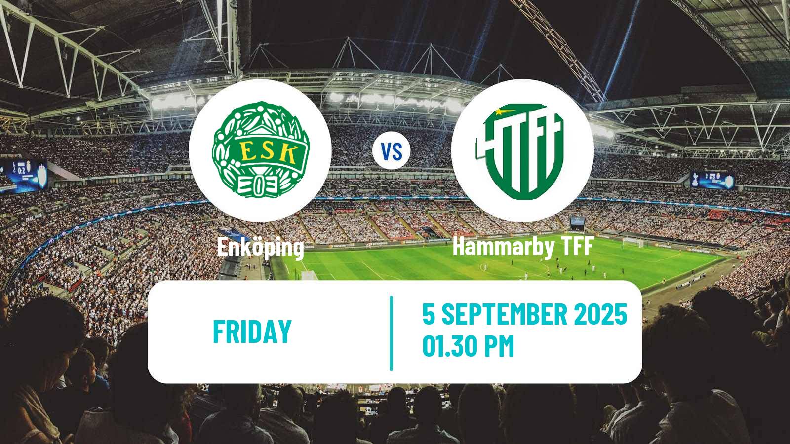 Football Swedish Division 1 Norra Enköping - Hammarby TFF