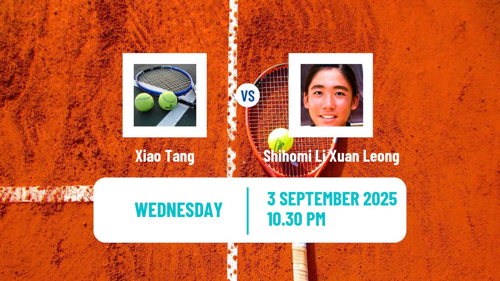 Tennis ITF W15 Luan 8 Women Xiao Tang - Shihomi Li Xuan Leong