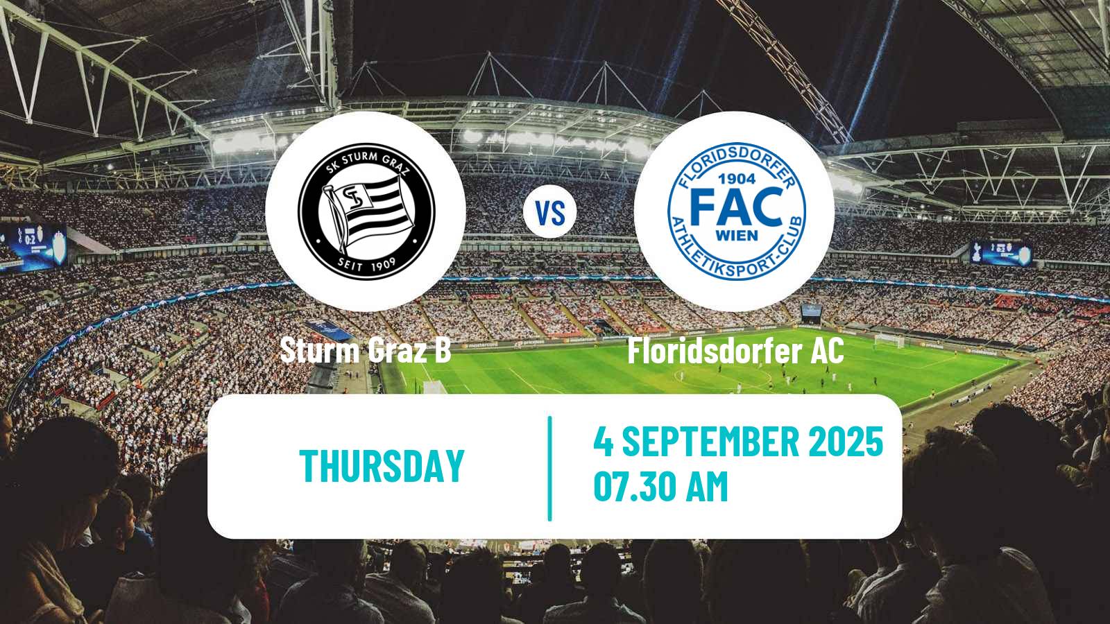 Football Club Friendly Sturm Graz B - Floridsdorfer AC