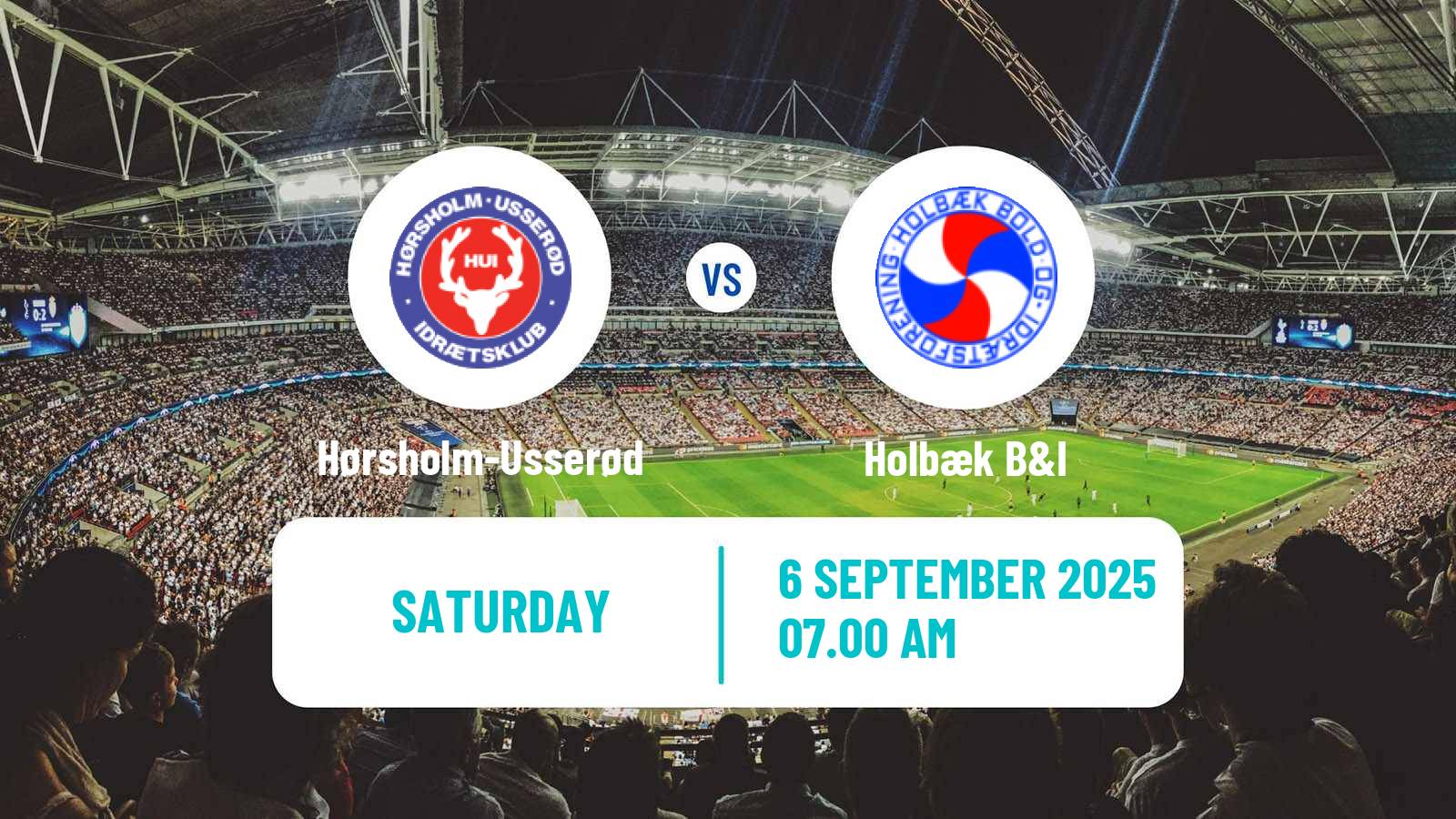 Football Danish 3 Division Hørsholm-Usserød - Holbæk
