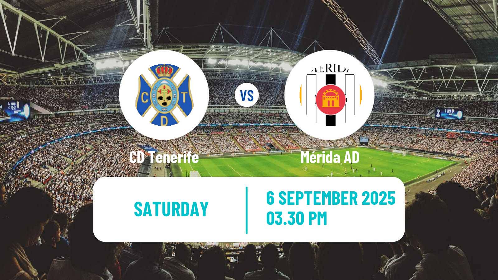 Football Spanish Primera RFEF Group 1 Tenerife - Mérida AD