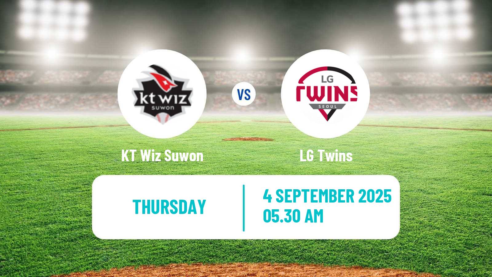 Baseball KBO KT Wiz Suwon - LG Twins