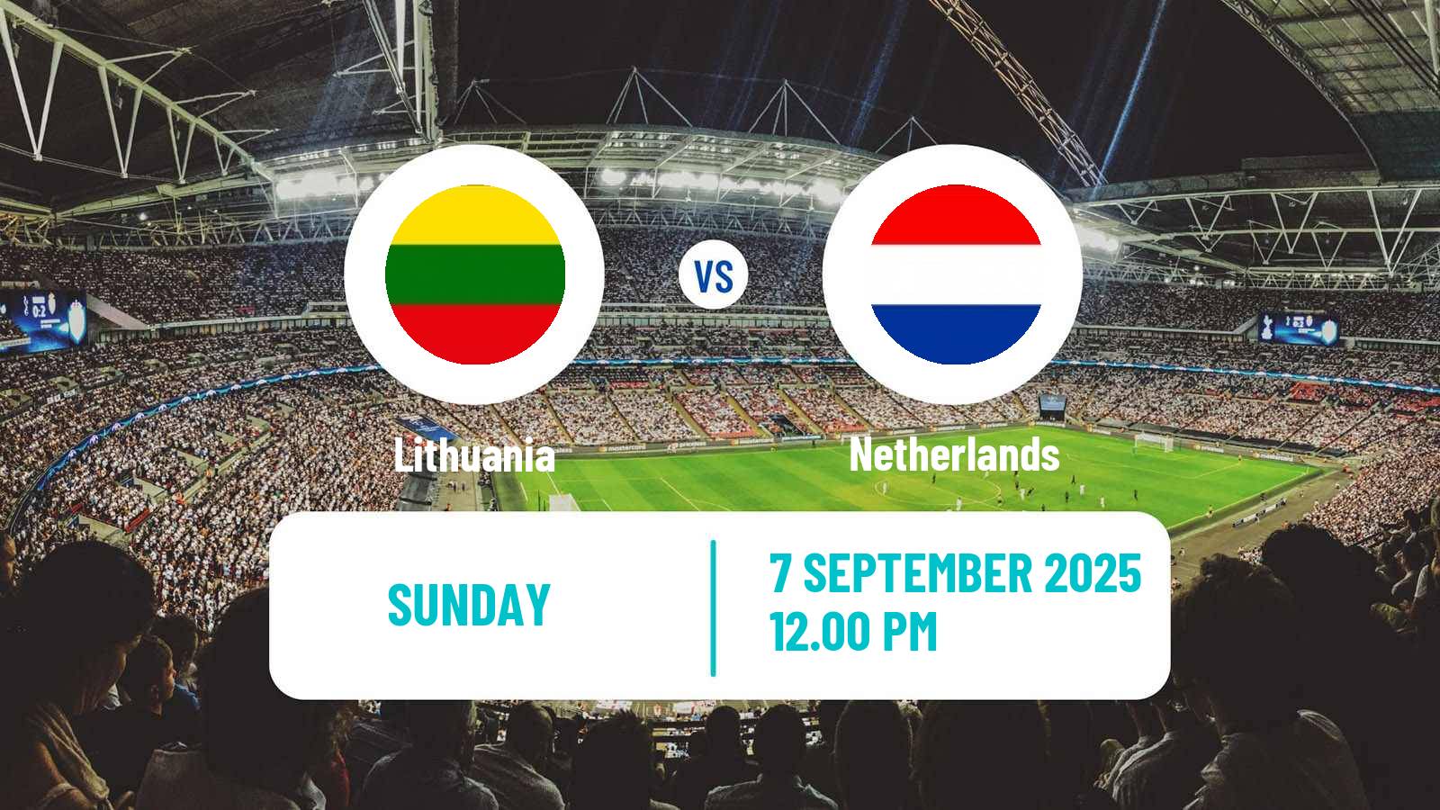 Football FIFA World Cup Lithuania - Netherlands