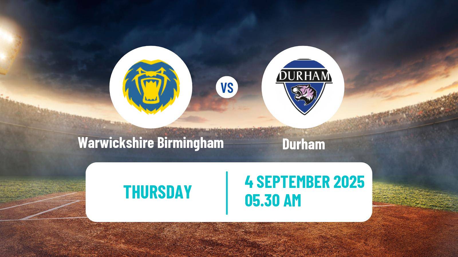 Cricket United Kingdom One Day Cup Women Warwickshire Birmingham - Durham
