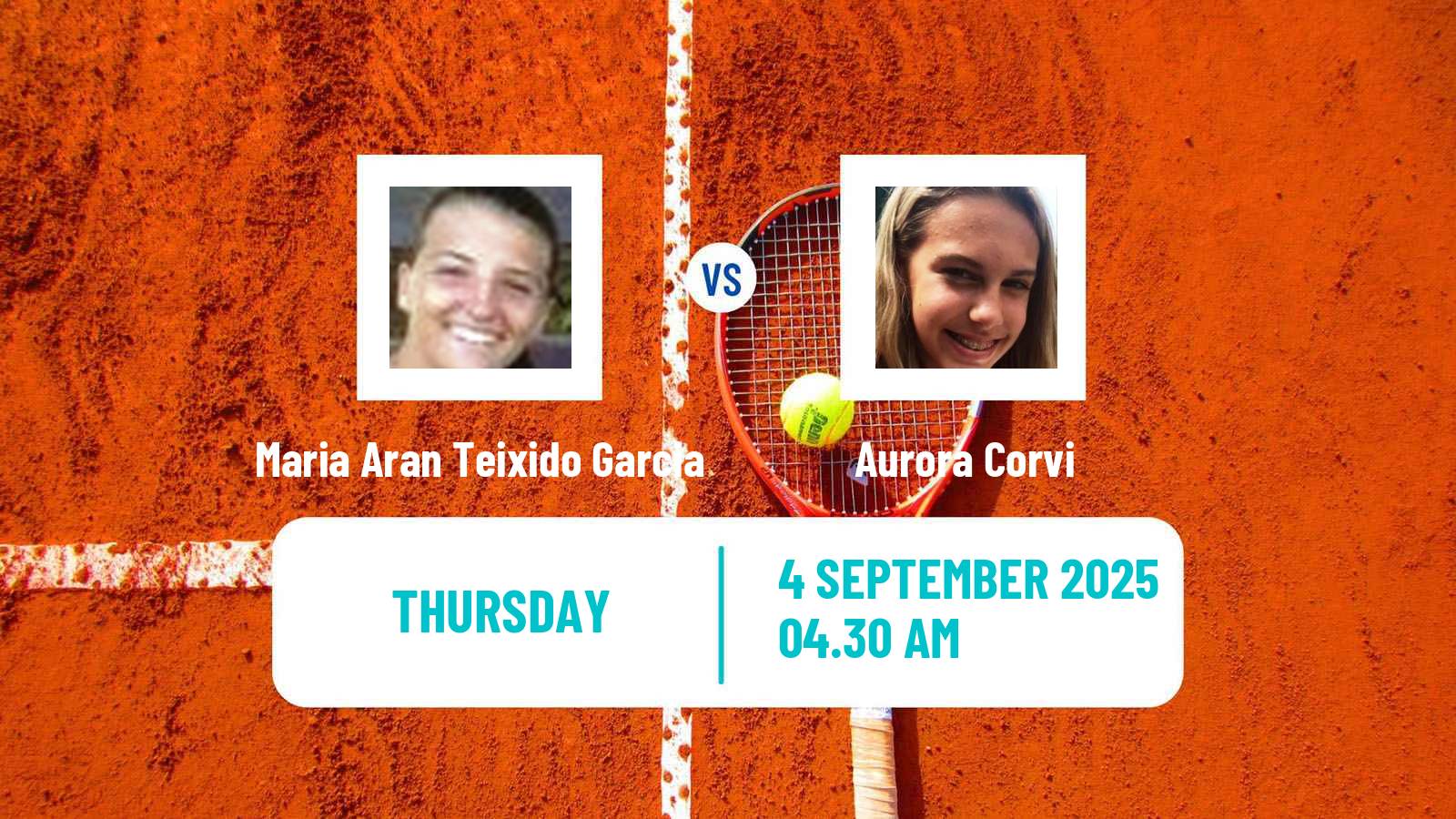 Tennis ITF W15 Telavi 2 Women Maria Aran Teixido Garcia - Aurora Corvi