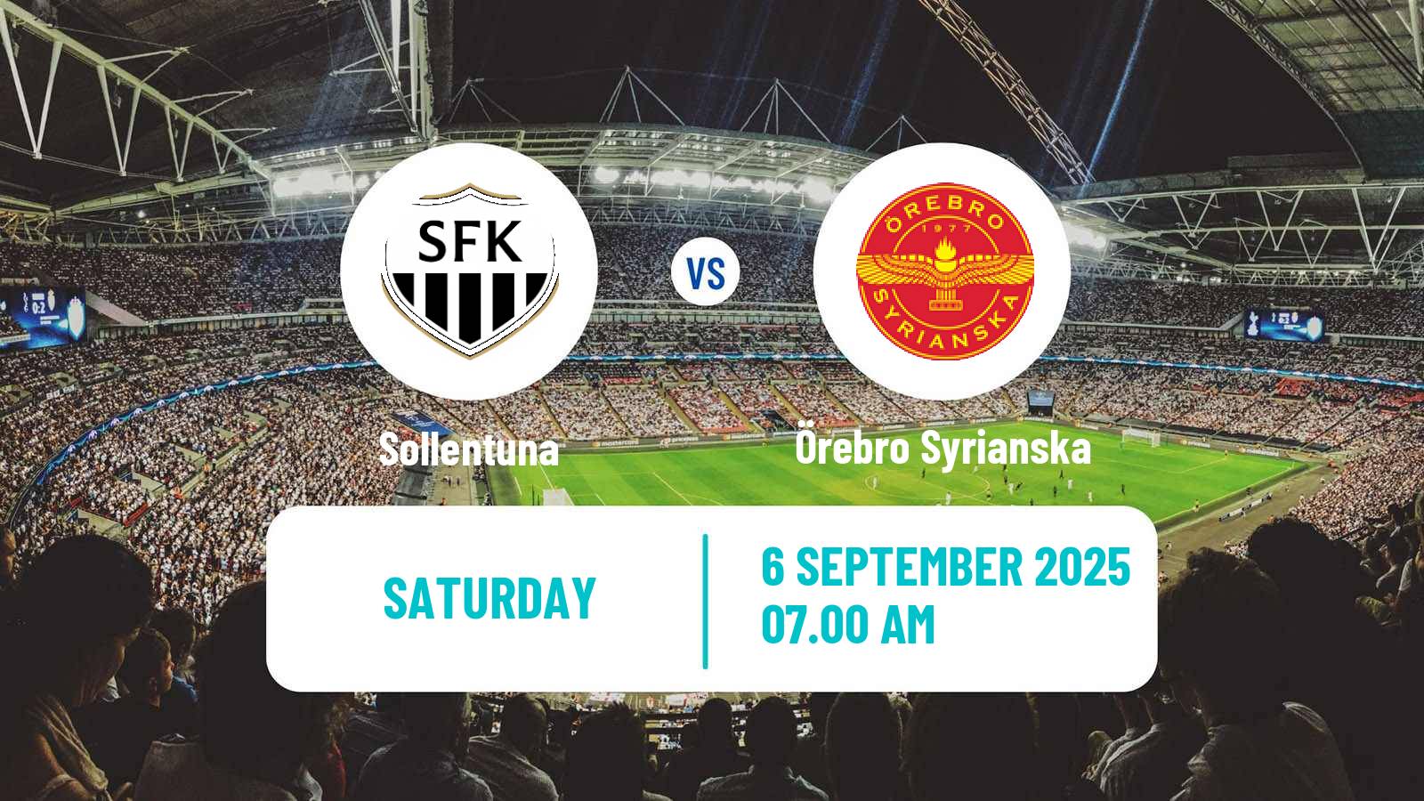 Football Swedish Division 1 Norra Sollentuna - Örebro Syrianska
