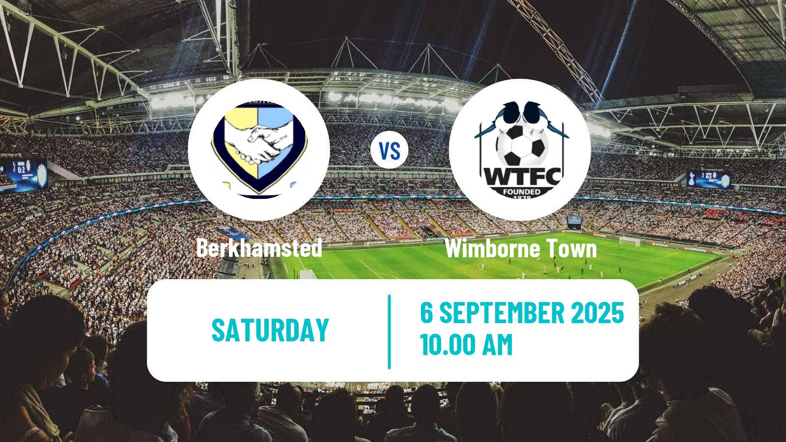 Football English Southern League South Division Berkhamsted - Wimborne Town