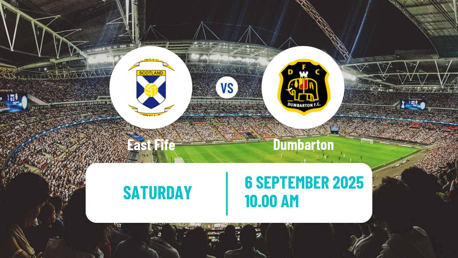 Football Scottish Challenge Cup East Fife - Dumbarton