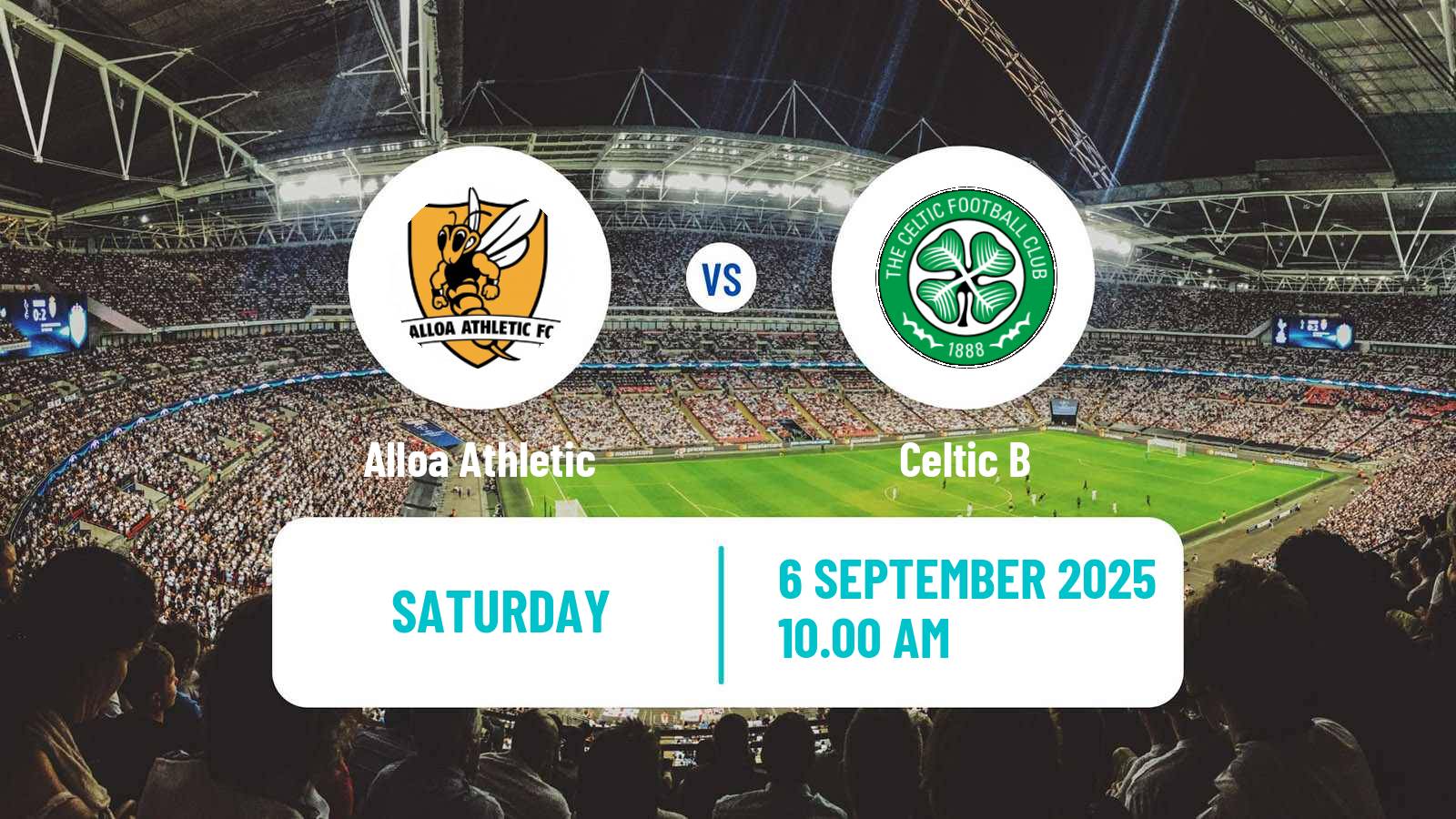 Football Scottish Challenge Cup Alloa Athletic - Celtic B