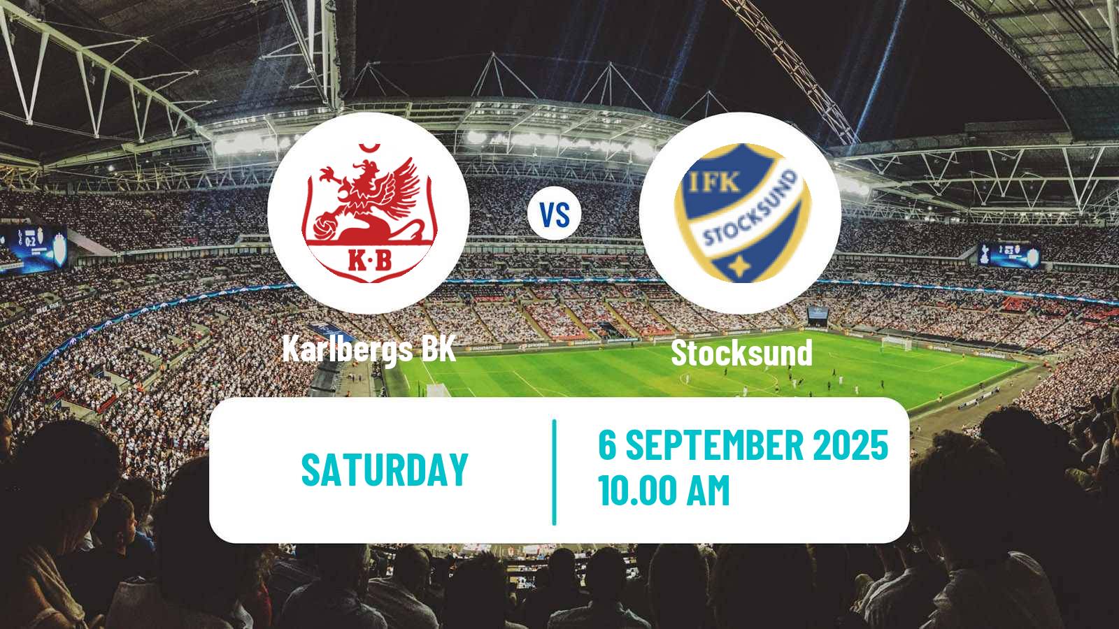 Football Swedish Division 1 Norra Karlberg - Stocksund