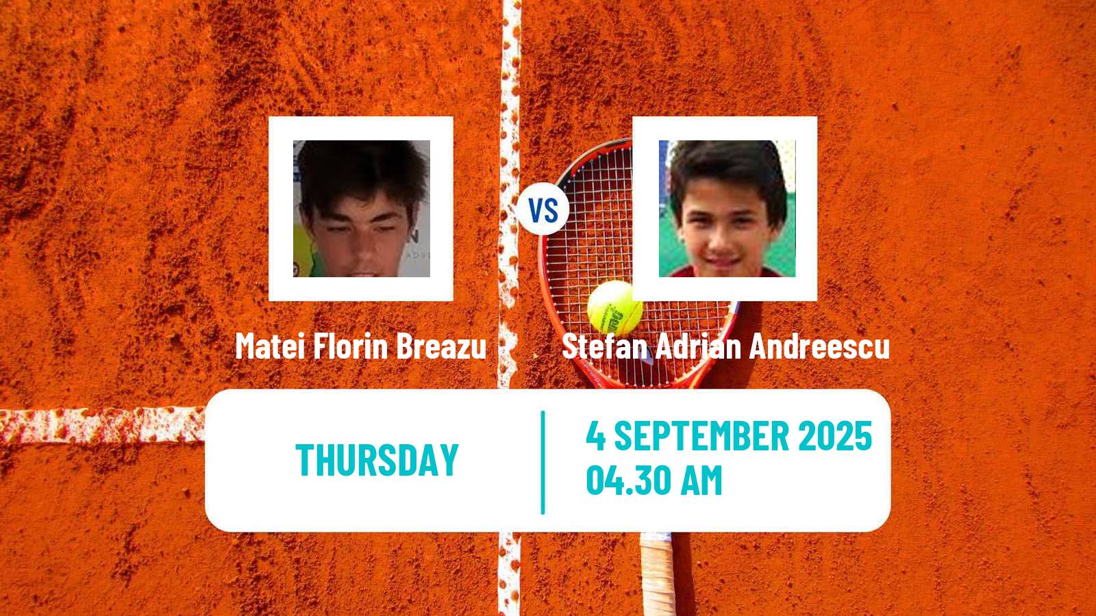 Tennis ITF M15 Buzau Men Matei Florin Breazu - Stefan Adrian Andreescu