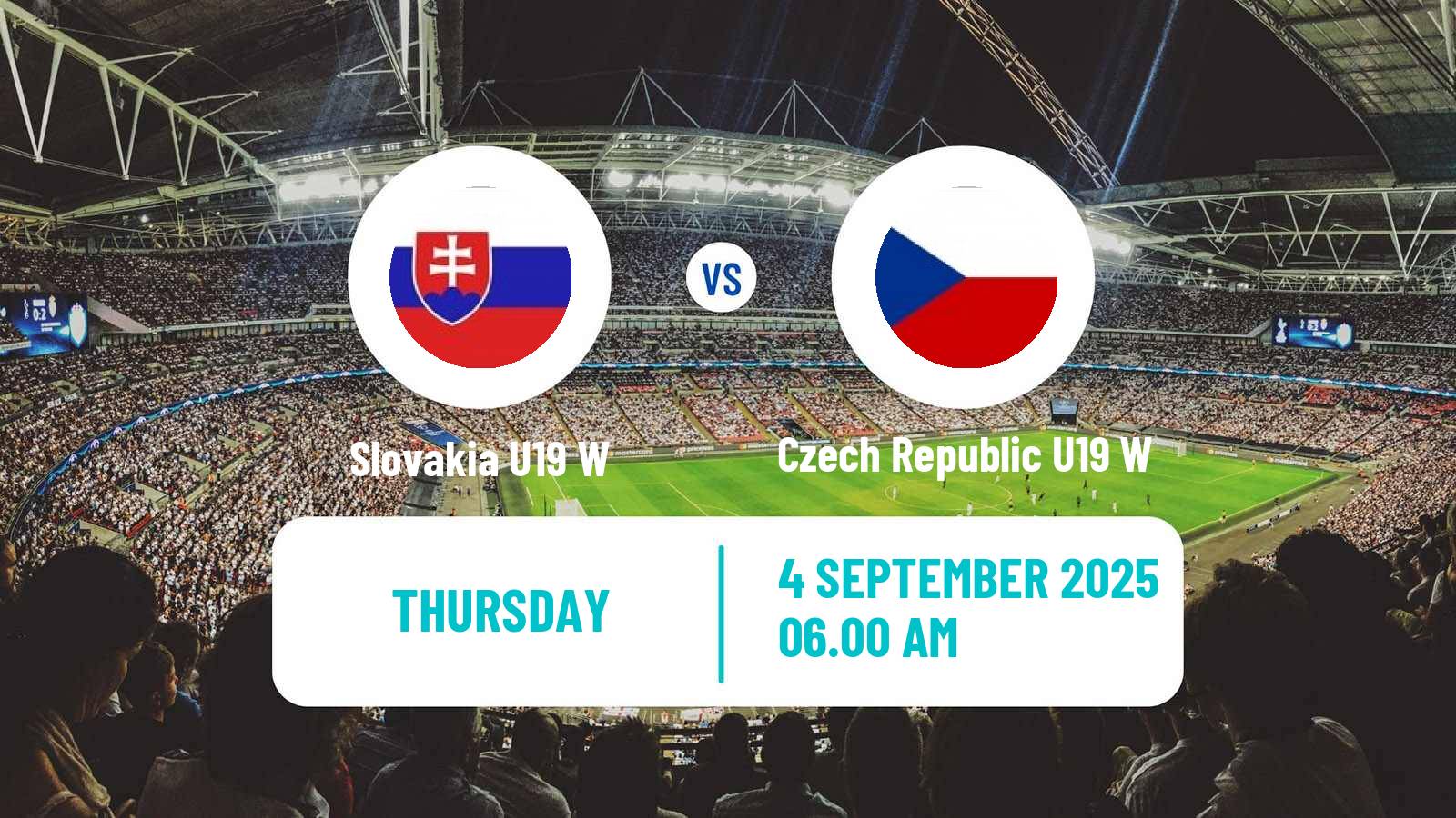 Football Friendly International Women Slovakia U19 W - Czech Republic U19 W