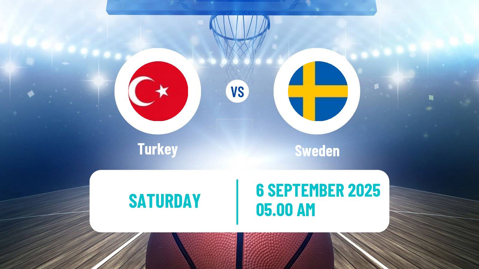 Basketball EuroBasket Turkey - Sweden