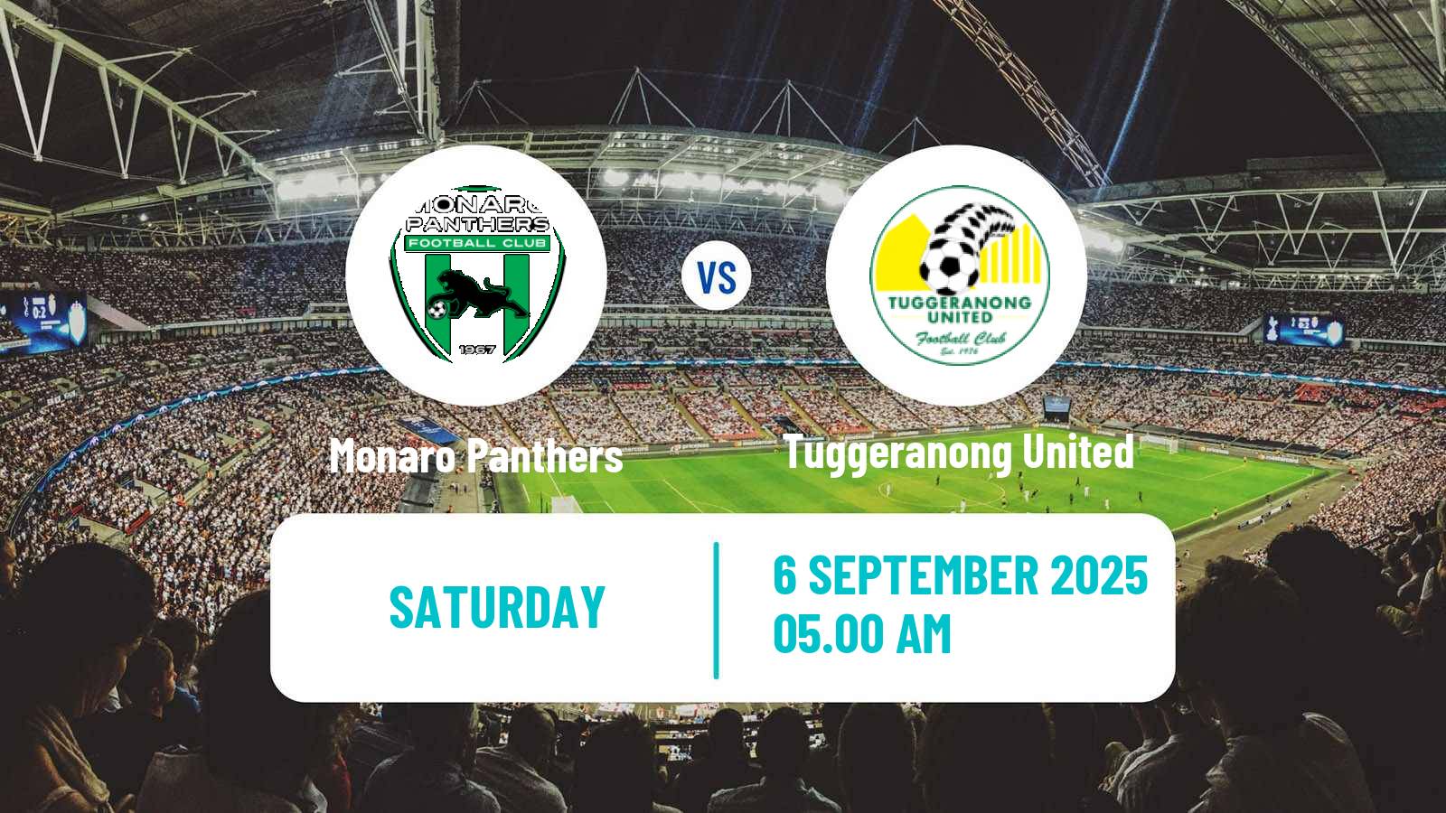 Football Australian NPL ACT Monaro Panthers - Tuggeranong United