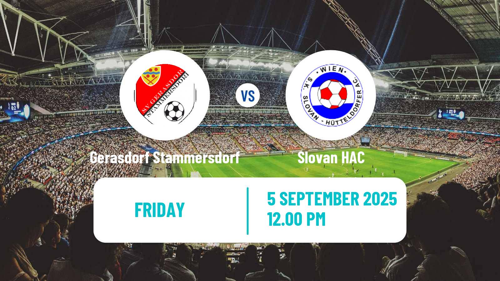 Football Austrian Landesliga Wien Gerasdorf Stammersdorf - Slovan HAC