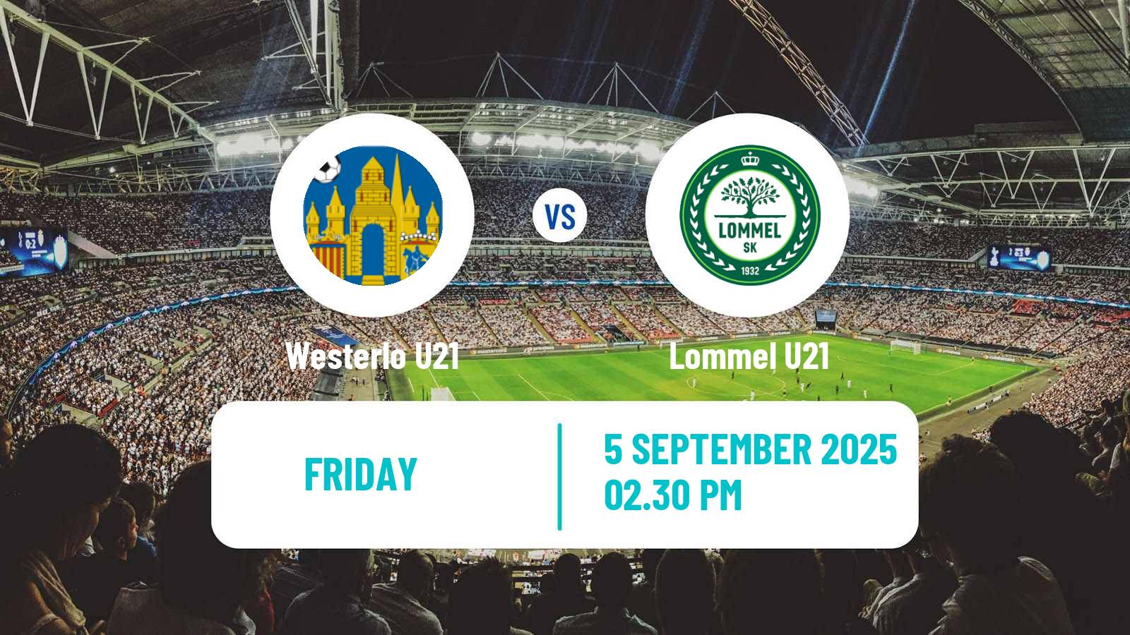 Football Belgian Pro League U21 Westerlo U21 - Lommel U21