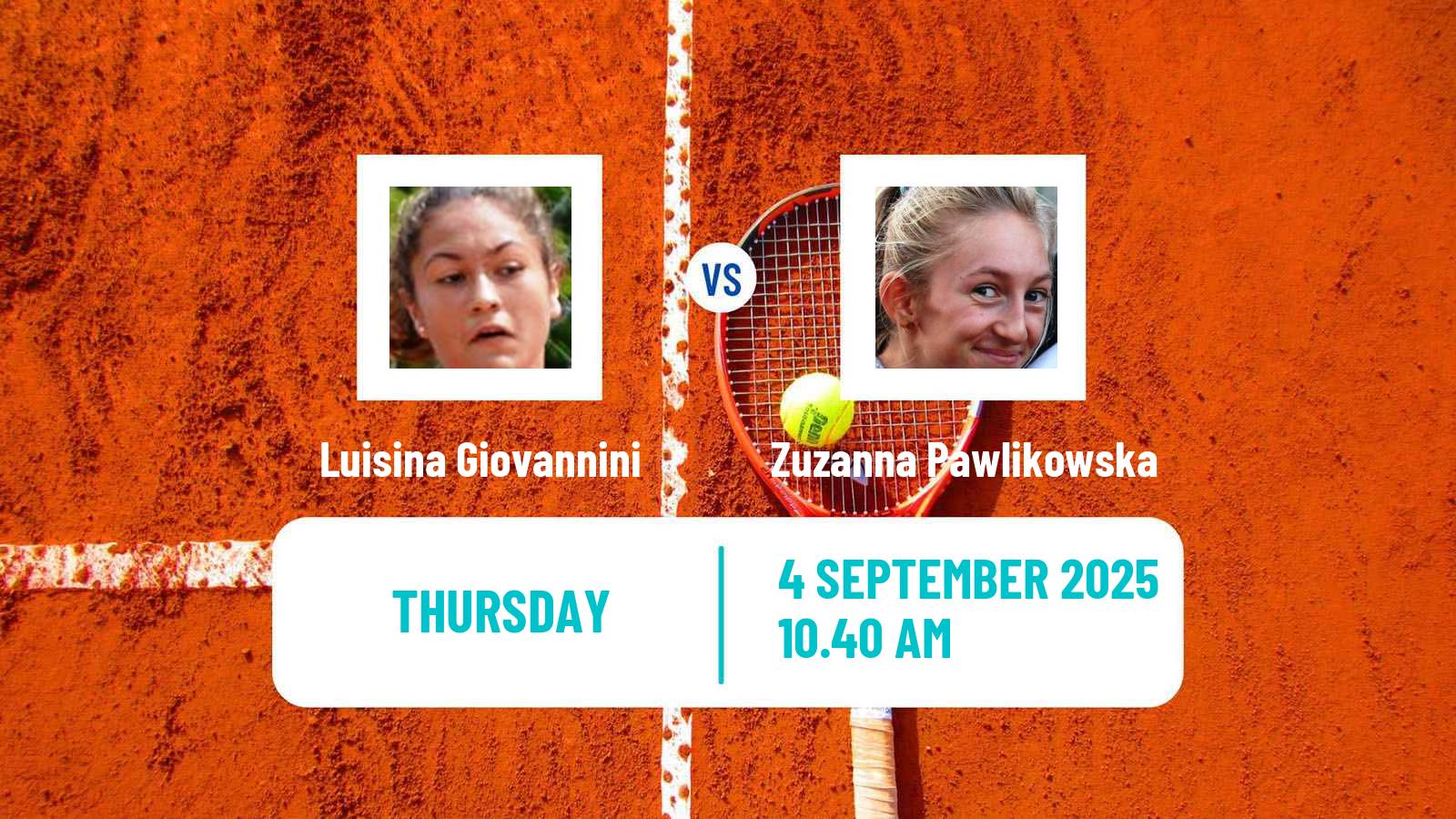 Tennis ITF W35 Punta Cana Women Luisina Giovannini - Zuzanna Pawlikowska