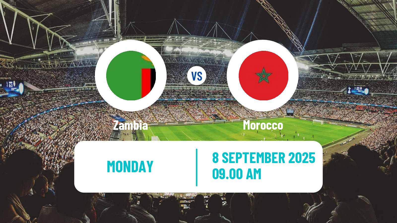 Football FIFA World Cup Zambia - Morocco