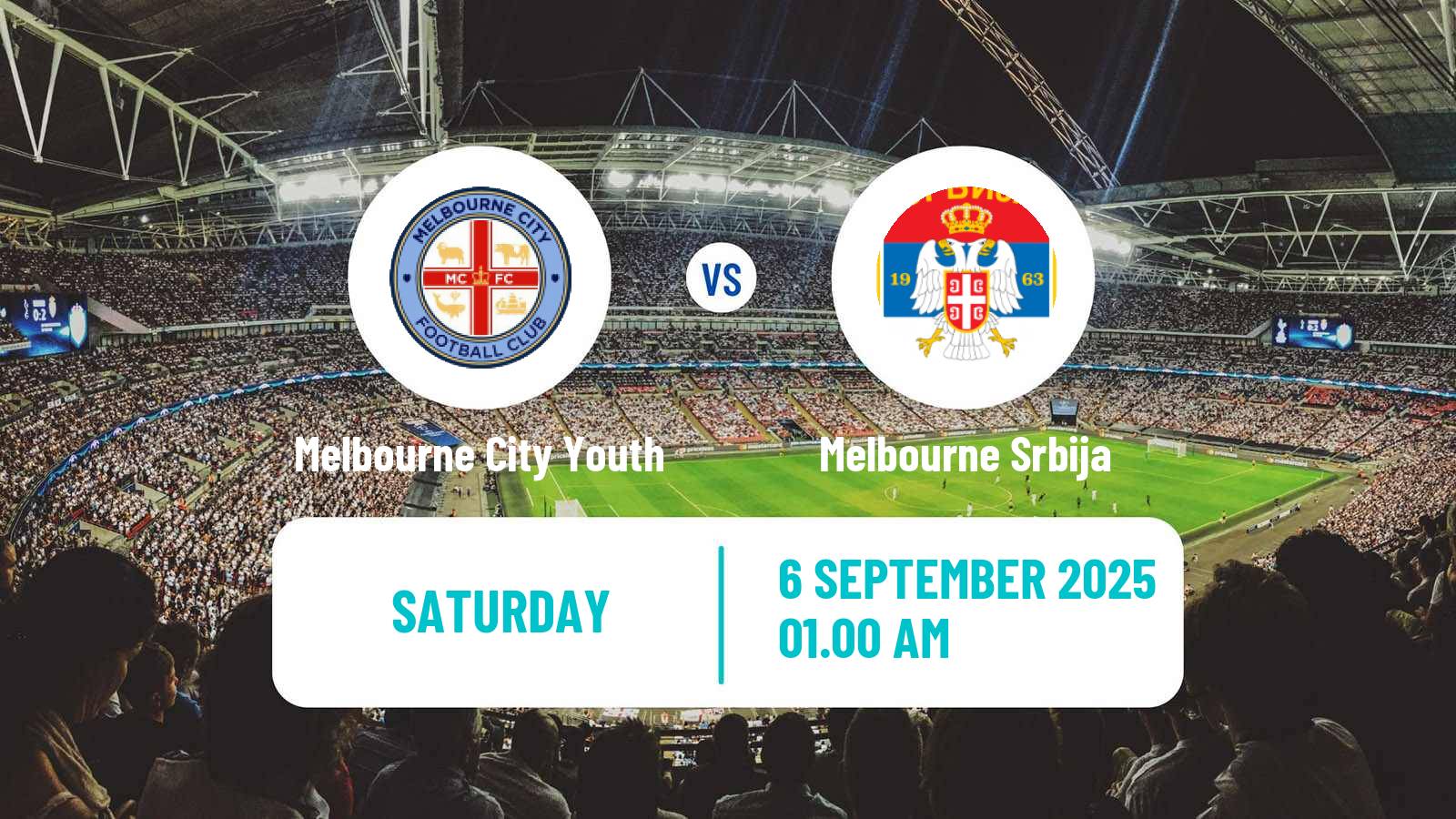 Football Australian Victoria Premier League Melbourne City Youth - Melbourne Srbija