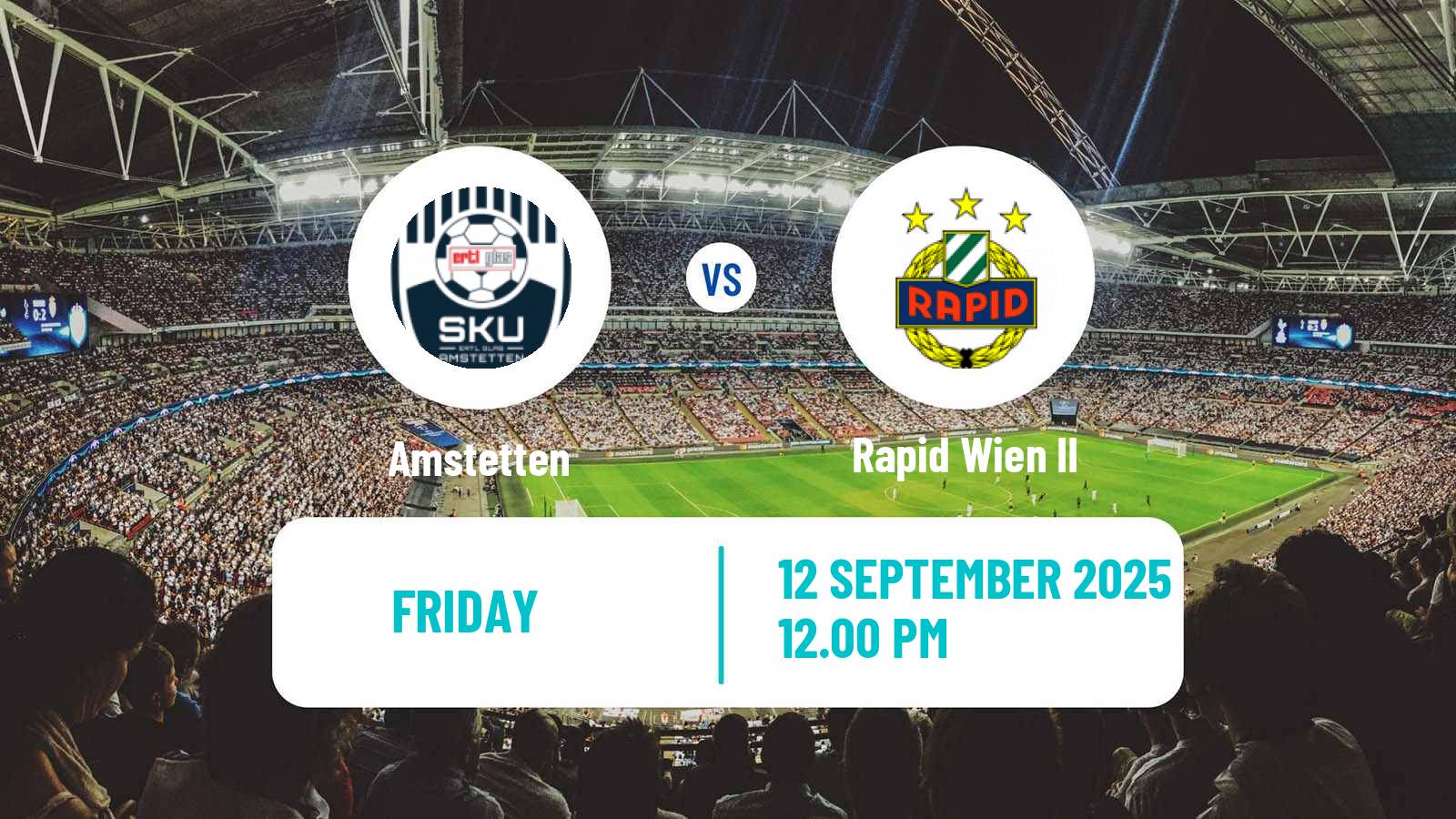 Football Austrian 2 Liga Amstetten - Rapid Wien II