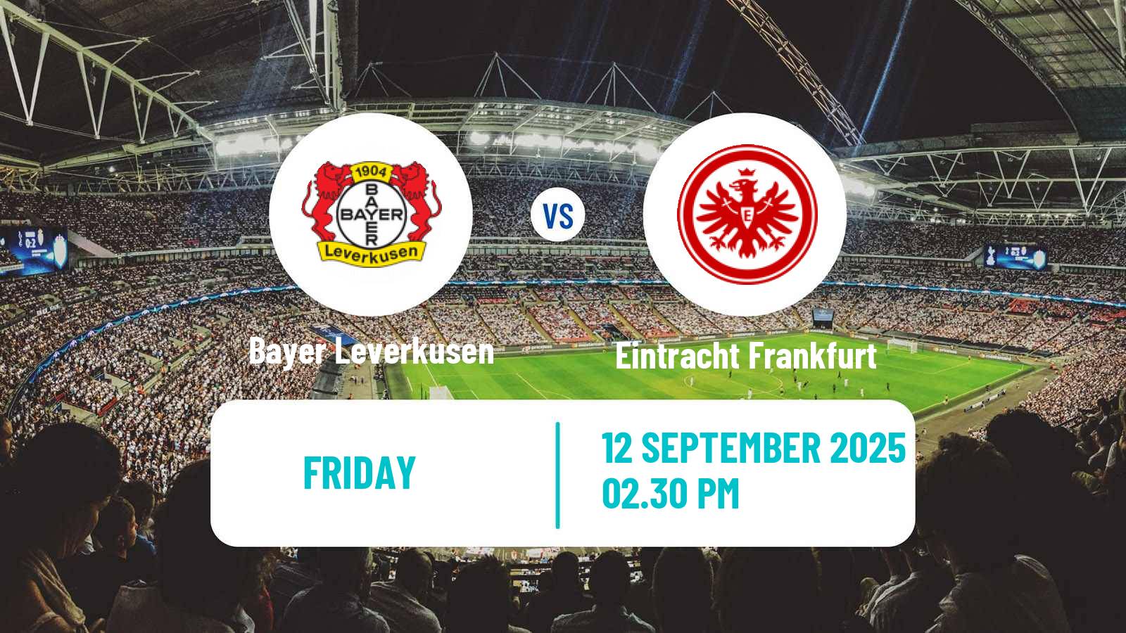 Football German Bundesliga Bayer Leverkusen - Eintracht Frankfurt