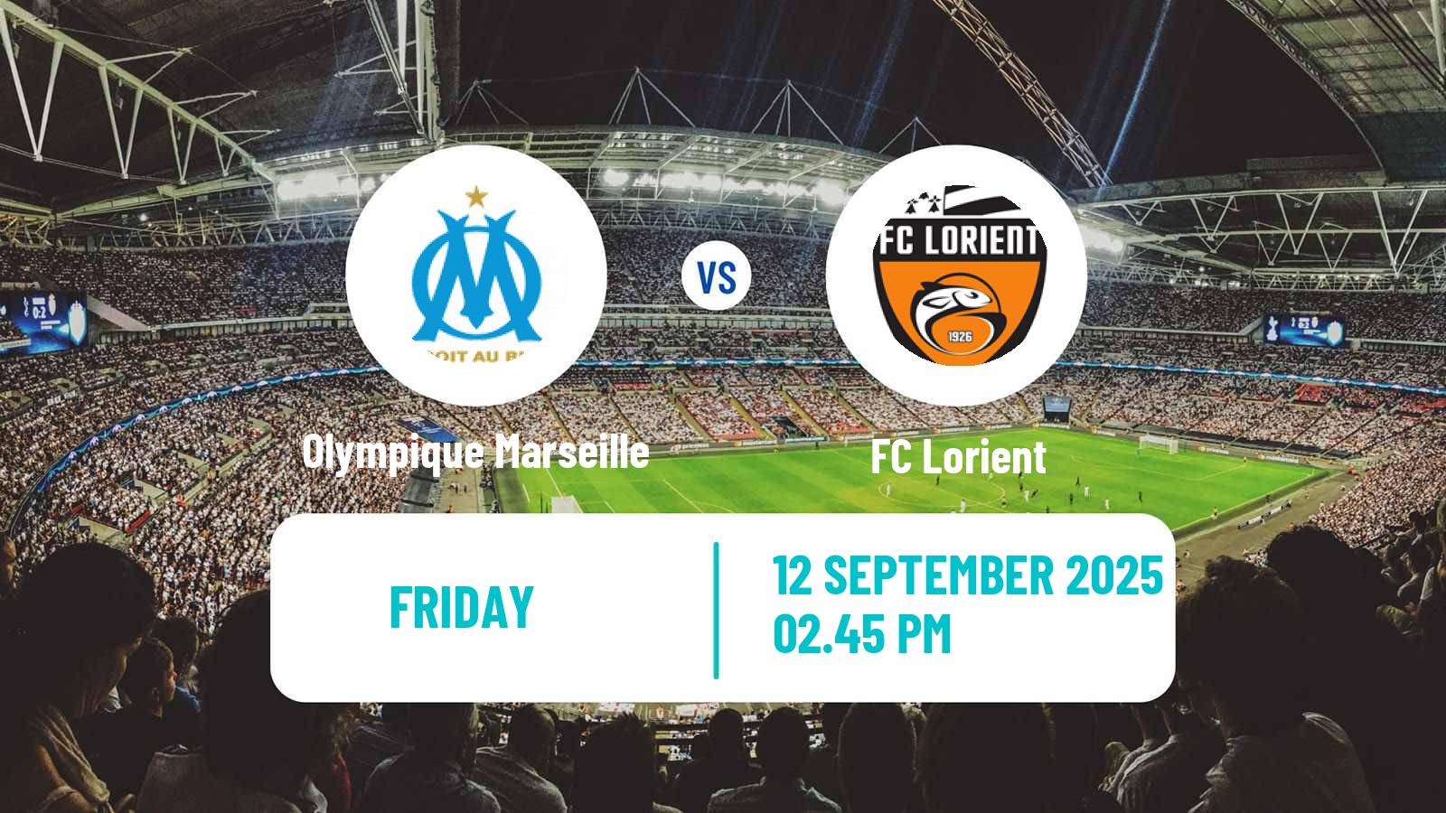 Football French Ligue 1 Olympique Marseille - Lorient