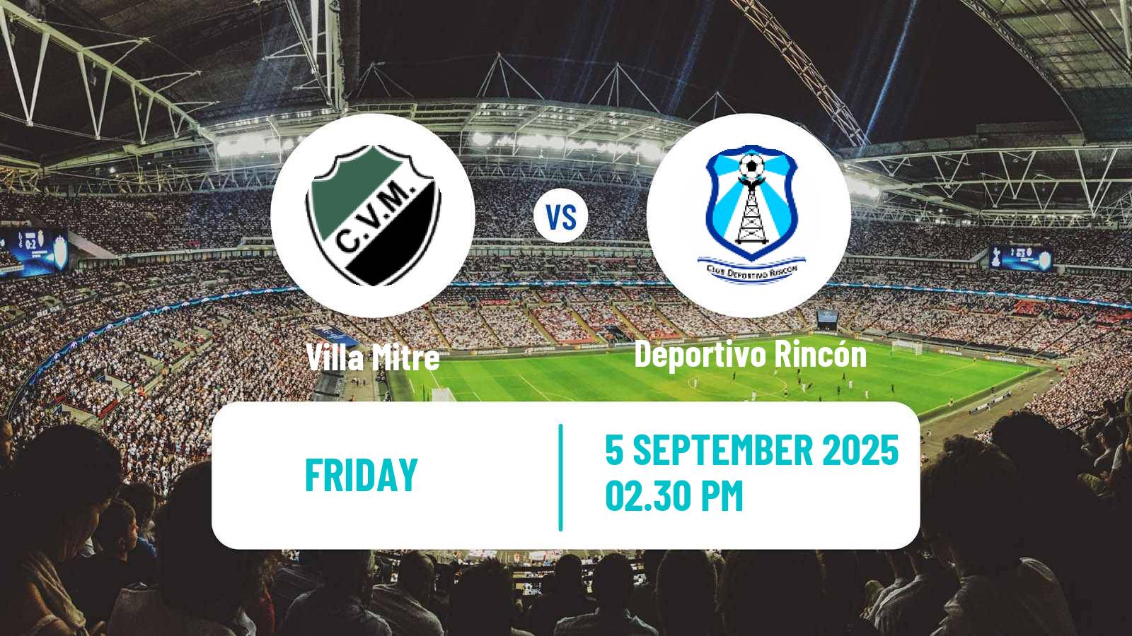 Football Argentinian Torneo Federal Villa Mitre - Deportivo Rincón