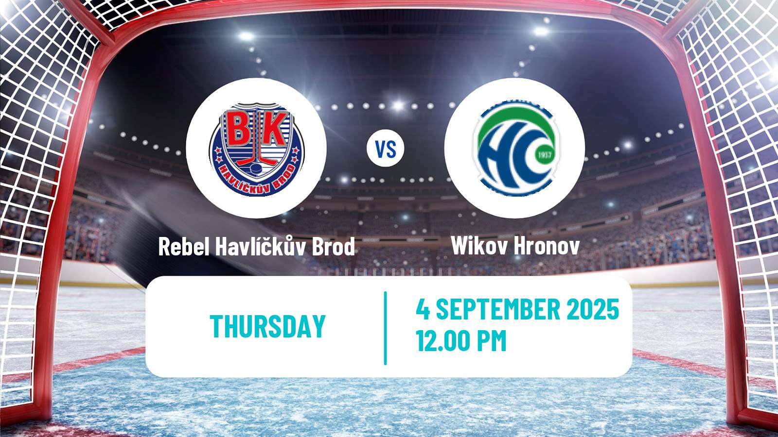 Hockey Club Friendly Ice Hockey Rebel Havlíčkův Brod - Wikov Hronov