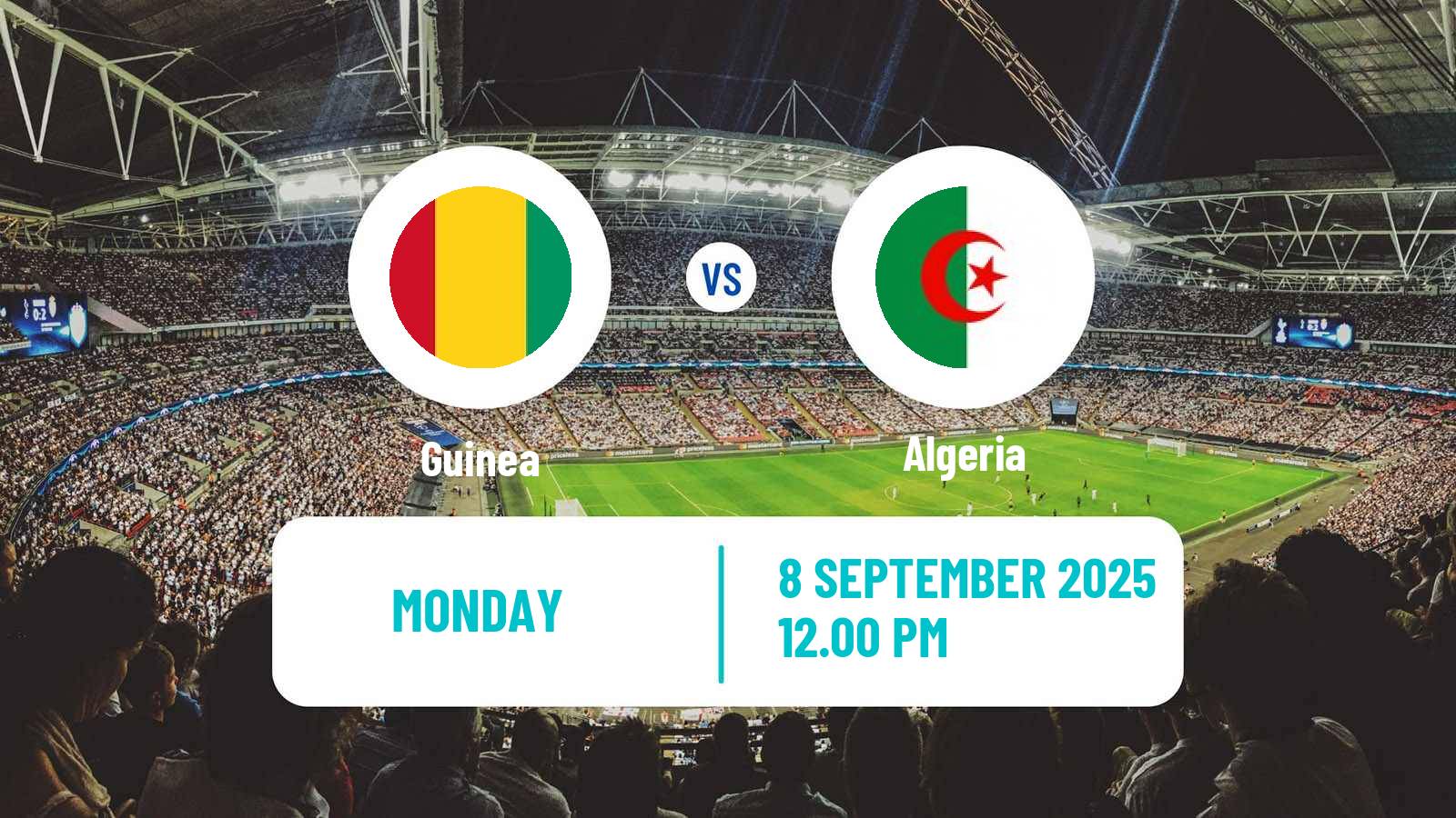 Football FIFA World Cup Guinea - Algeria