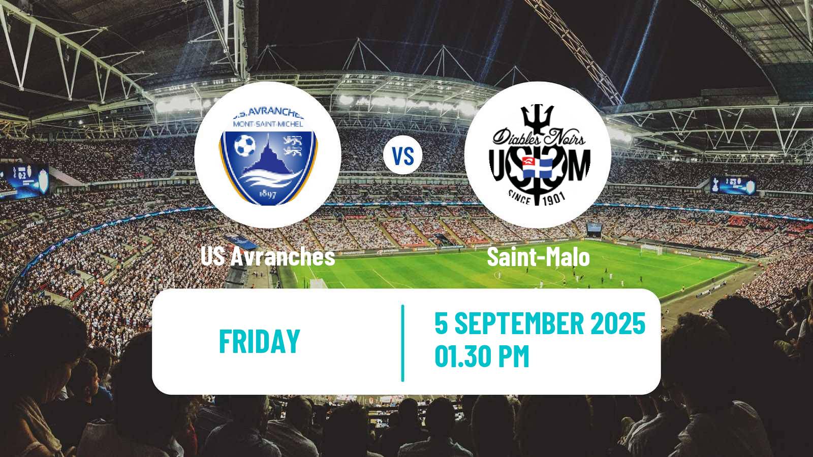 Football French National 2 - Group A Avranches - Saint-Malo