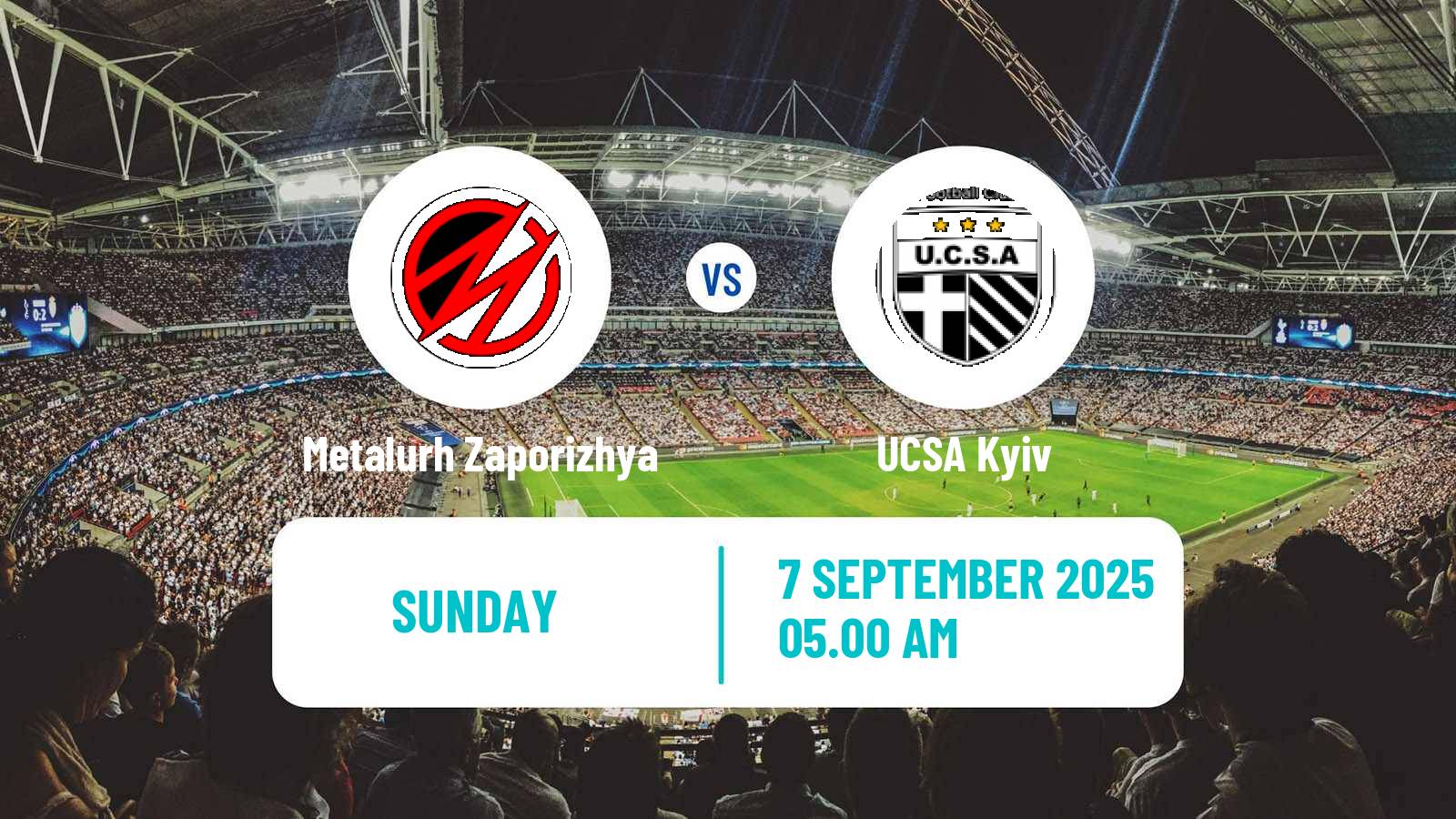 Football Ukrainian Persha Liga Metalurh Zaporizhya - UCSA