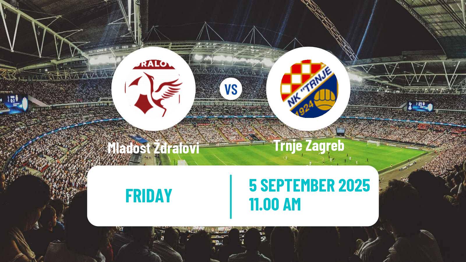 Football Croatian Druga NL Mladost Ždralovi - Trnje Zagreb