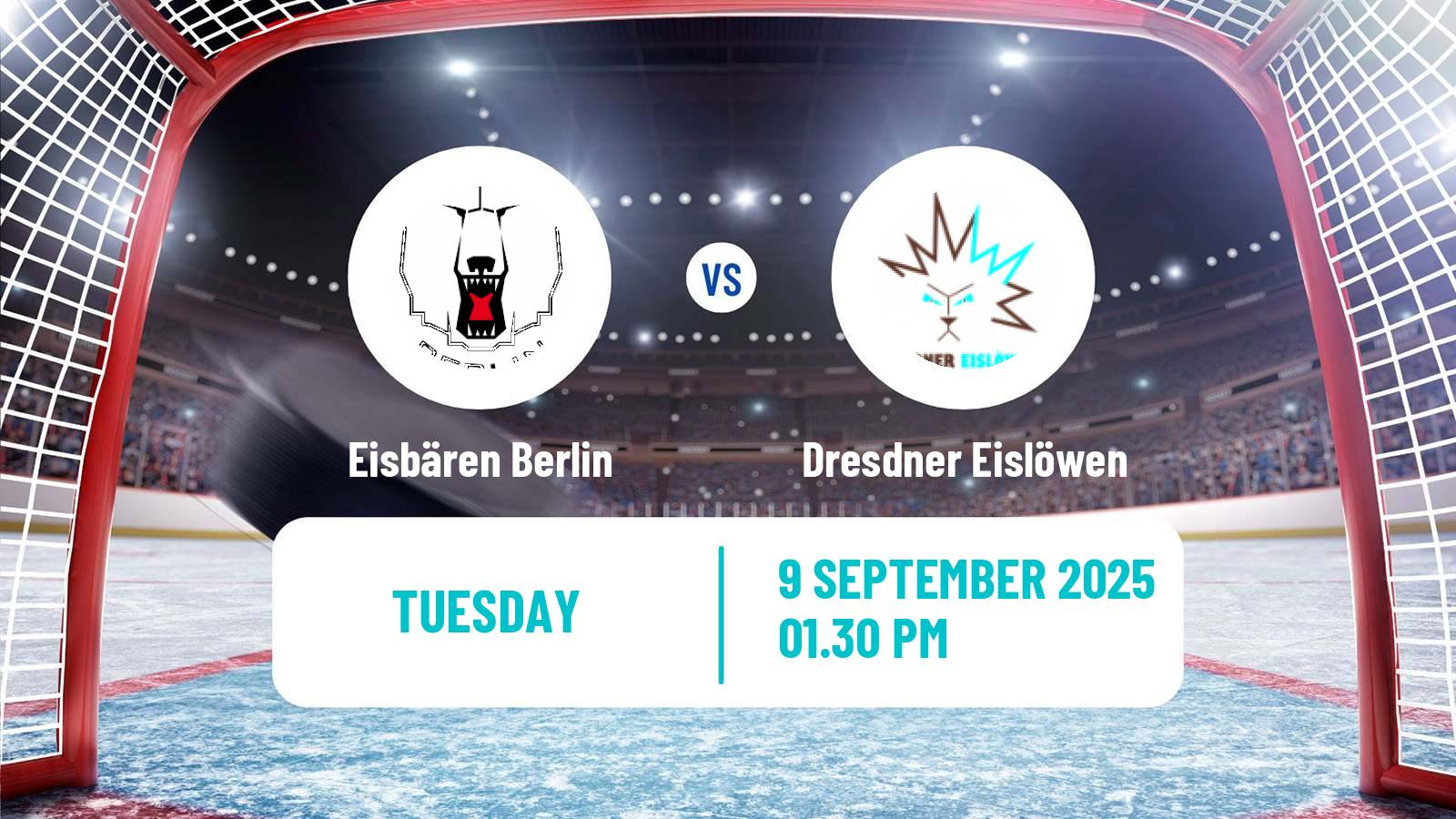 Hockey German Ice Hockey League Eisbären Berlin - Dresdner Eislöwen