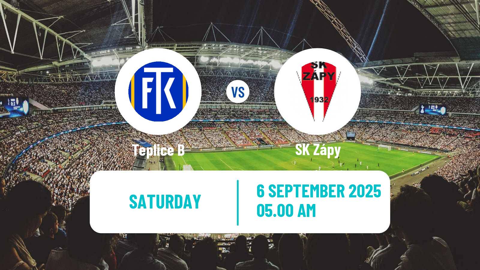 Football Czech CFL Group B Teplice B - Zápy
