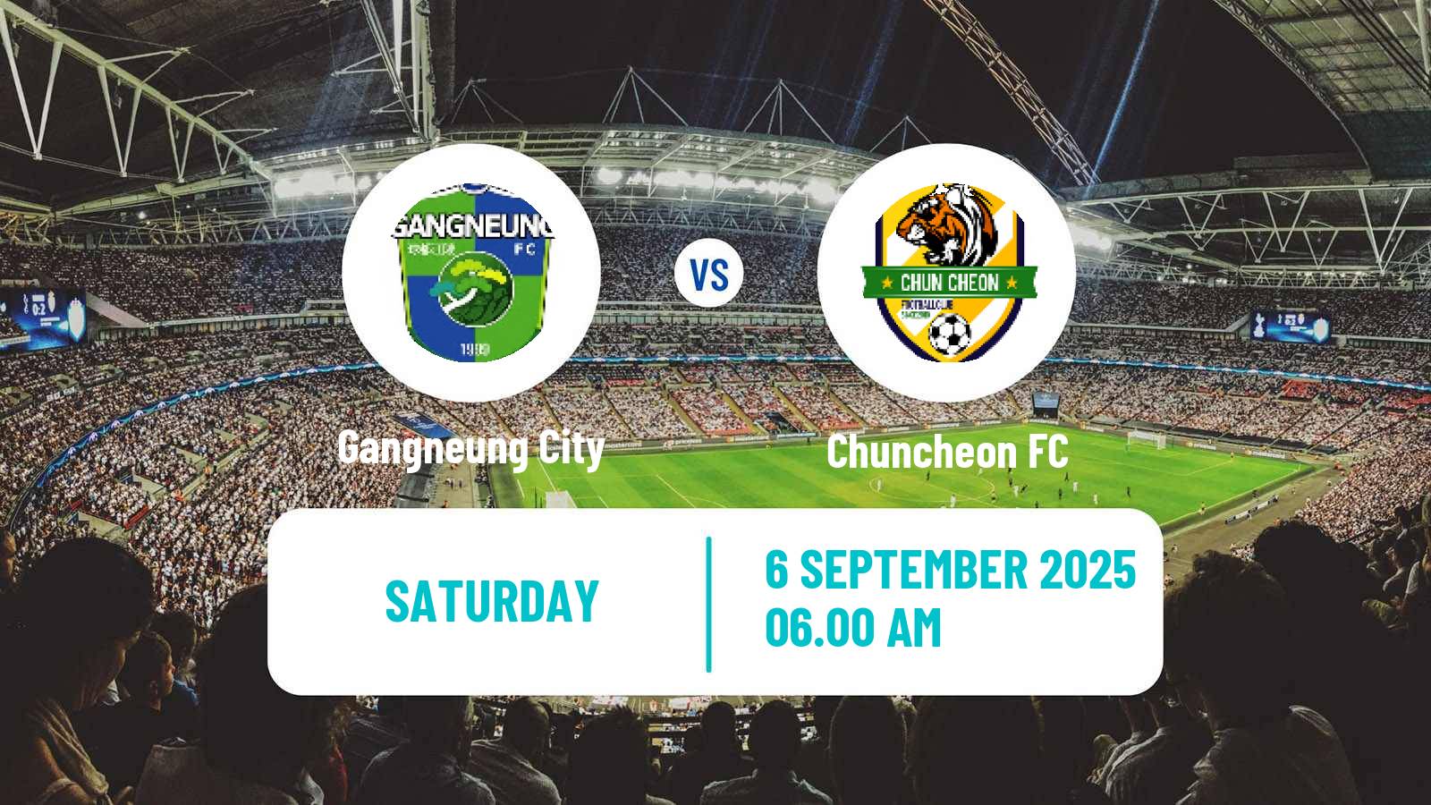 Football South Korean K3 League Gangneung City - Chuncheon