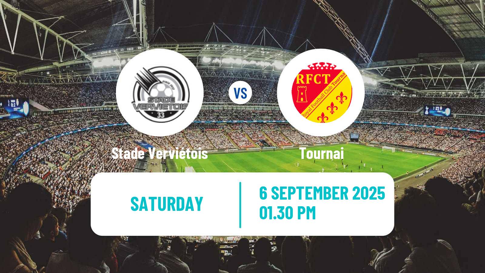 Football Belgian Second Amateur Division Group C Stade Verviétois - Tournai